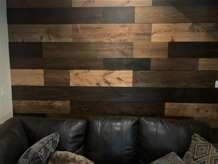 Reclaimed Antique Barn Wood Siding Accent Wall