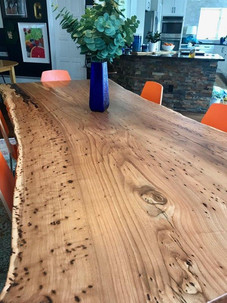 Live Edge Siberian Elm Custom Dining Table