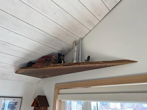 Live Edge Walnut Slab Decorative Shelf