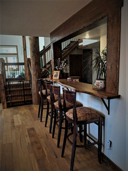 Live Edge Slab Burled Elm Custom Bar Top