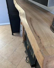 Live Edge Slab Rustic Fireplace Mantel