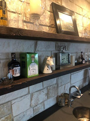 Reclaimed Barnwood Floating Shelves