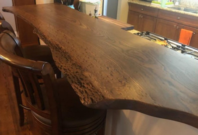 Live Ege Slab Elm Custom Kitchen Bar