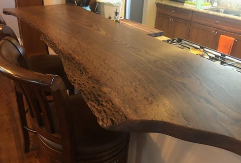 Live Ege Slab Elm Custom Kitchen Bar