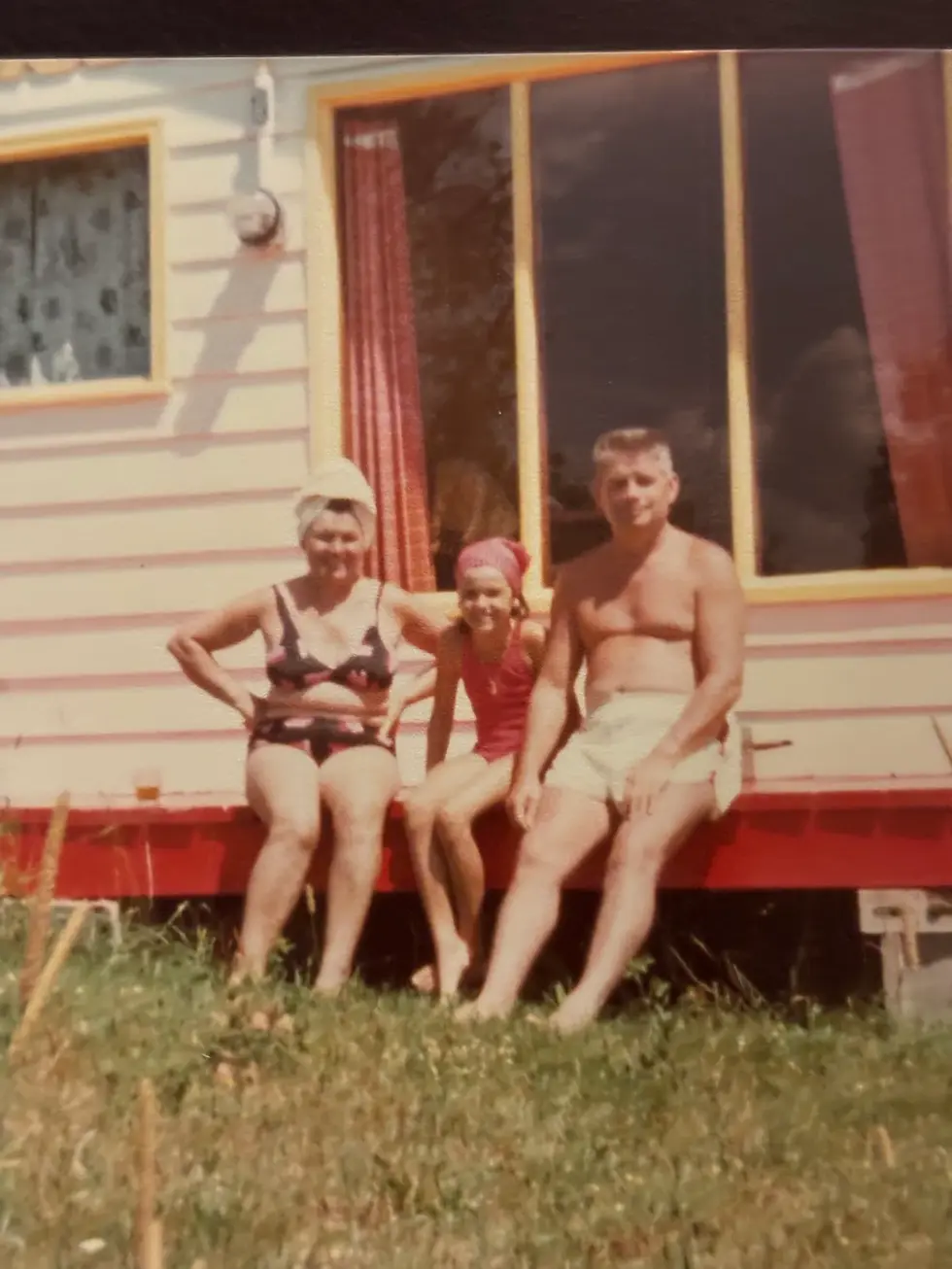 The three of us, summers by the water — before I knew how much they’d shape who I’d become.