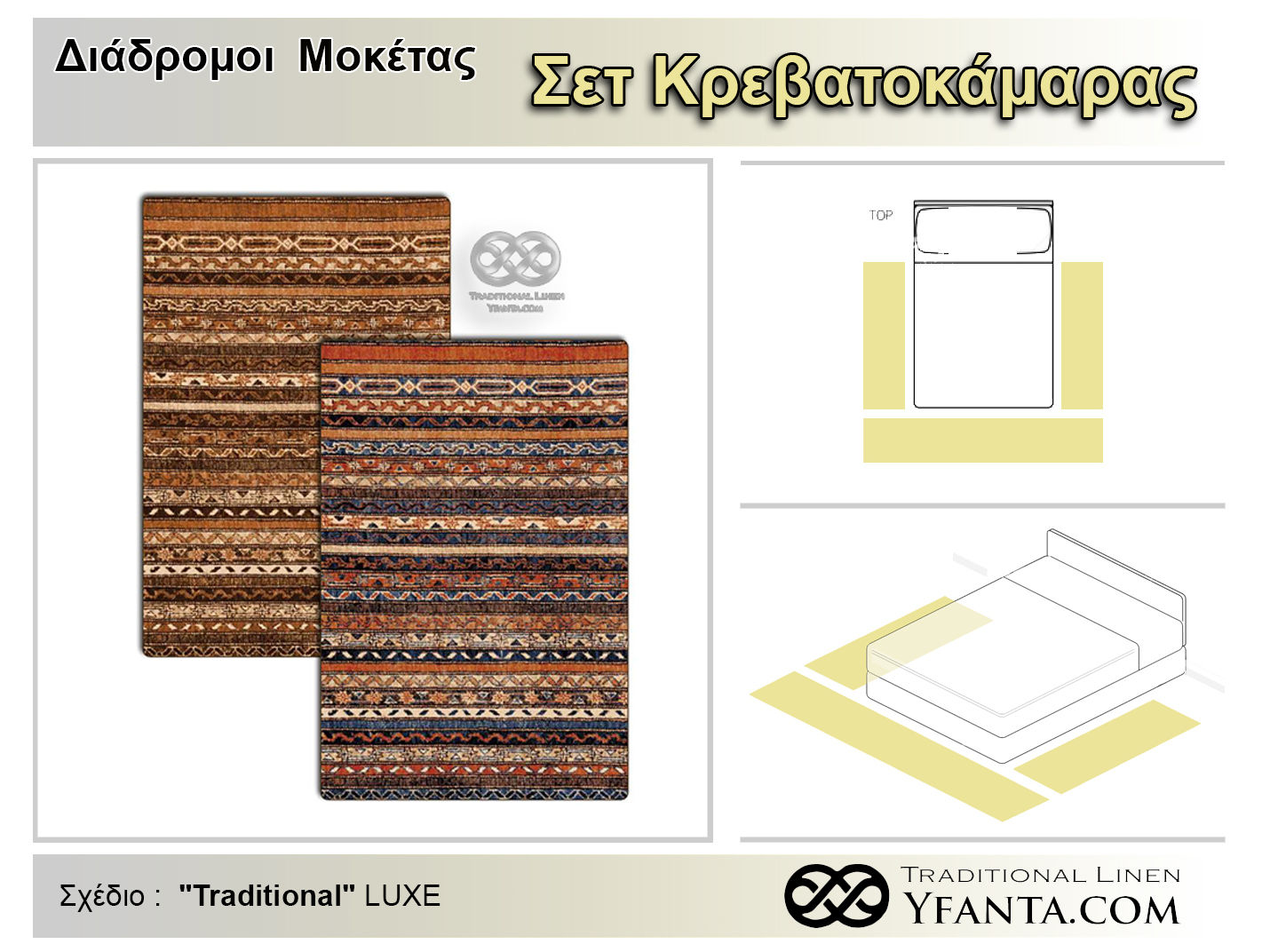 Σετ Μοκετών Κρεβατοκάμαρας - "Traditional"