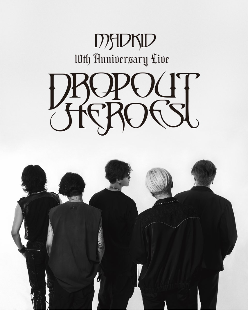 Le groupe MADKID sur l'affiche de leur concert anniversaire