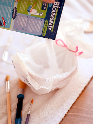 bicarbonate dans peinture diy