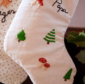 Résultat tuto diy botte de Noël brodée 