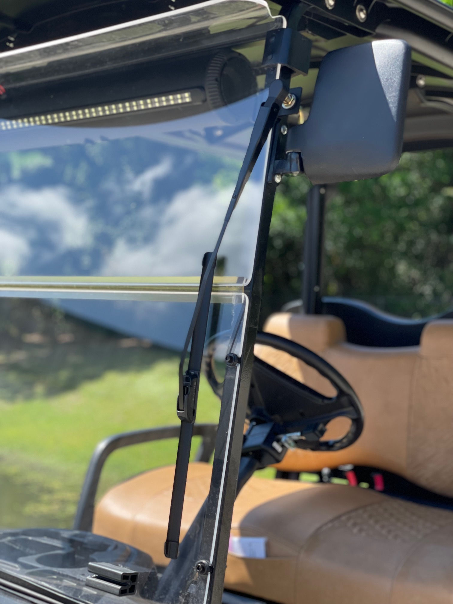 No-Drill Windshield Wiper System