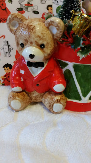 Thumbnail: Christmas Ceramic Bear Arrangement