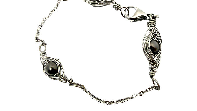 bracelet, low nickel, women, brain tumor awareness,