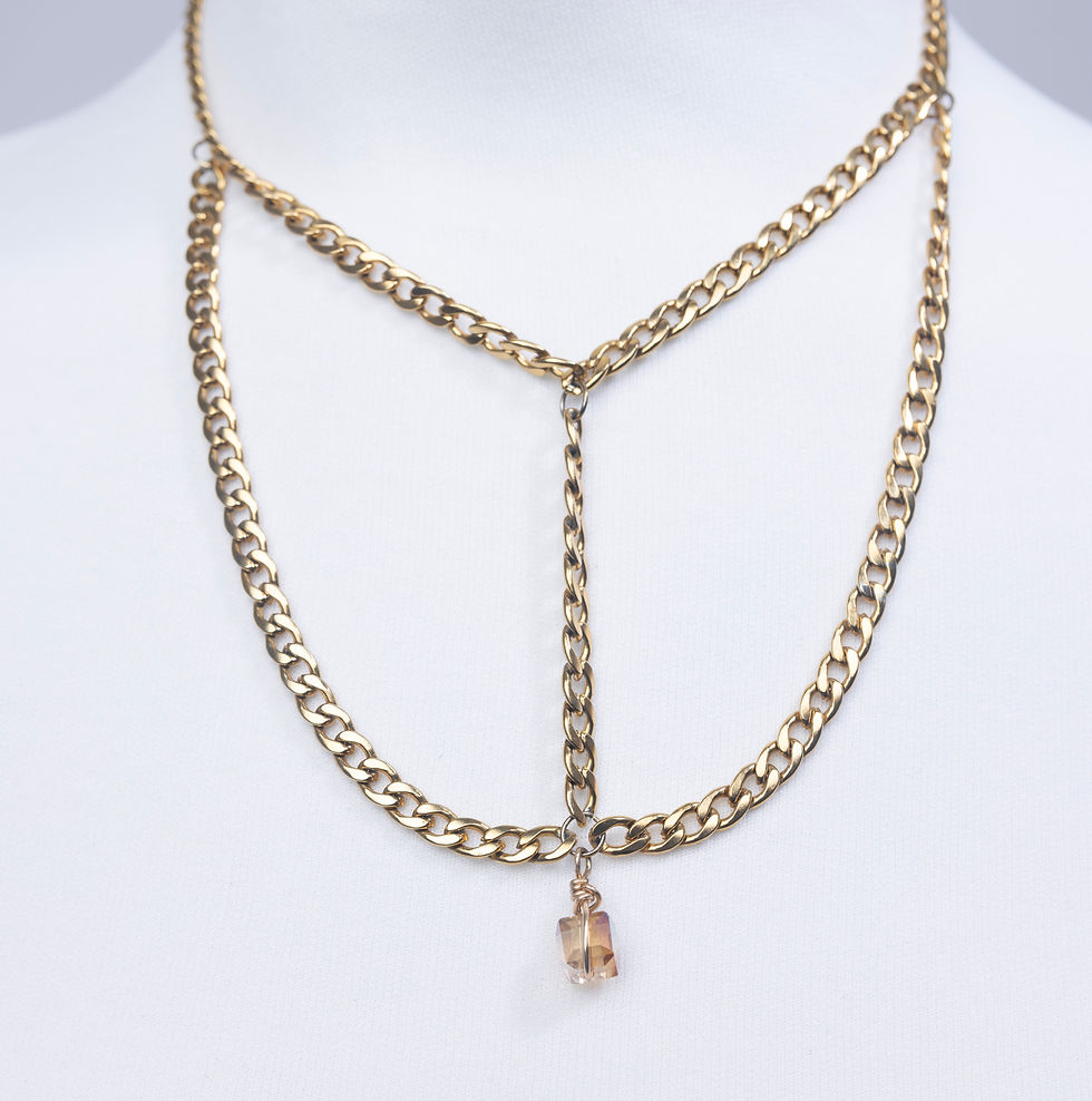 Thumbnail: Chocker: Cuban Chain layered w/ stone
