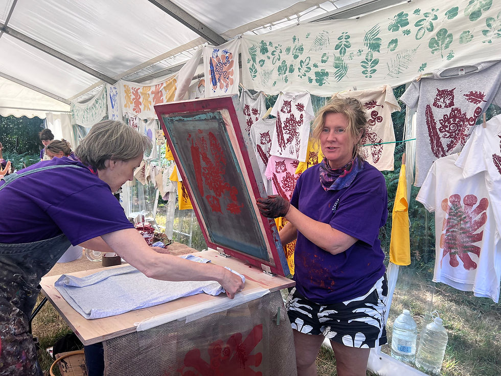 Screen Printing at Big 100
