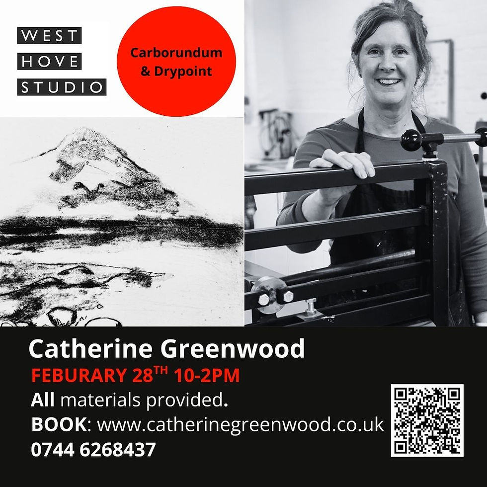 Discover a new way of printmaking in this taster Carborundum & Drypoint workshop.