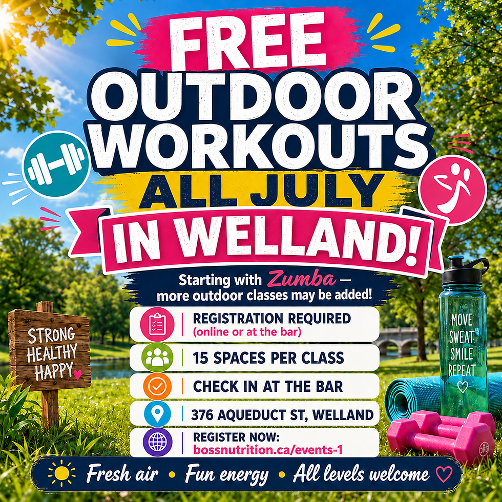 JULY FREE Outdoor ZUMBA Classes - Welland ON
