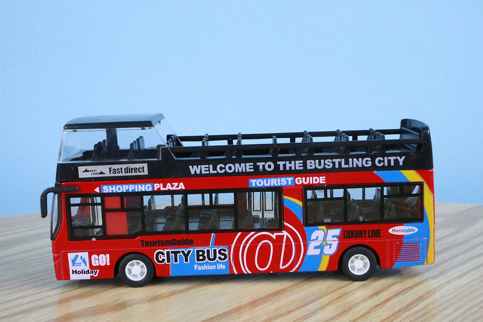 縮圖：677-4 聲光合金迴力開蓬雙層巴士