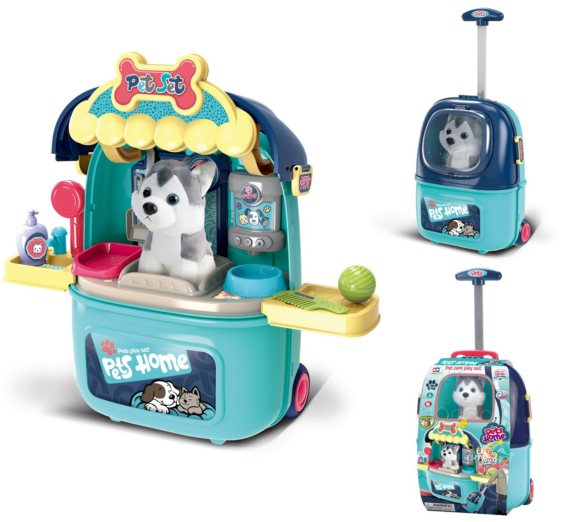 008-987A 寵物美容拖拉行李箱套裝（男仔）狗/貓