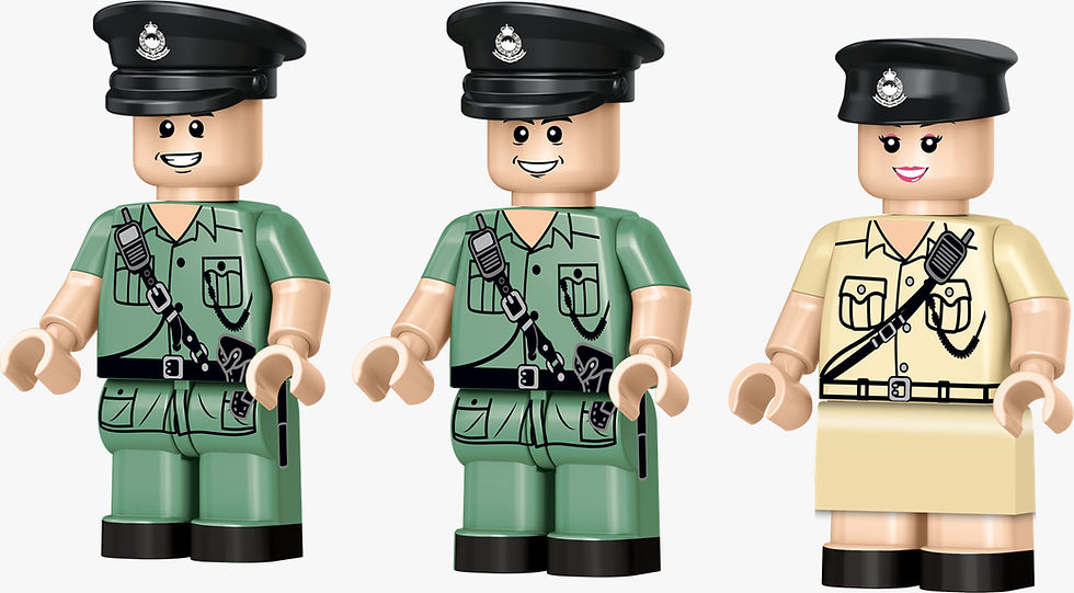 縮圖：RT81 小城故事拼裝積木：警察運員車八九十年代(248塊)