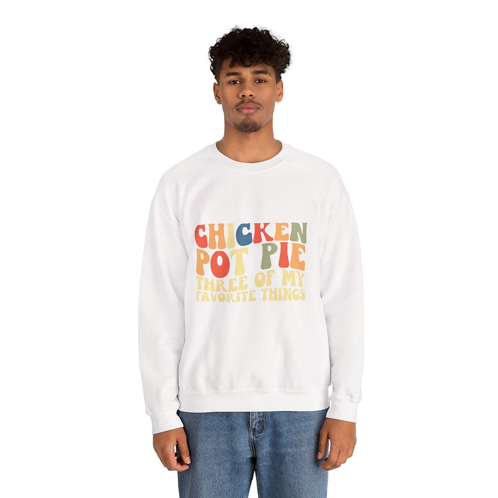 Thumbnail: Retro 'Chicken Pot Pie of Love' Crewneck Sweatshirt