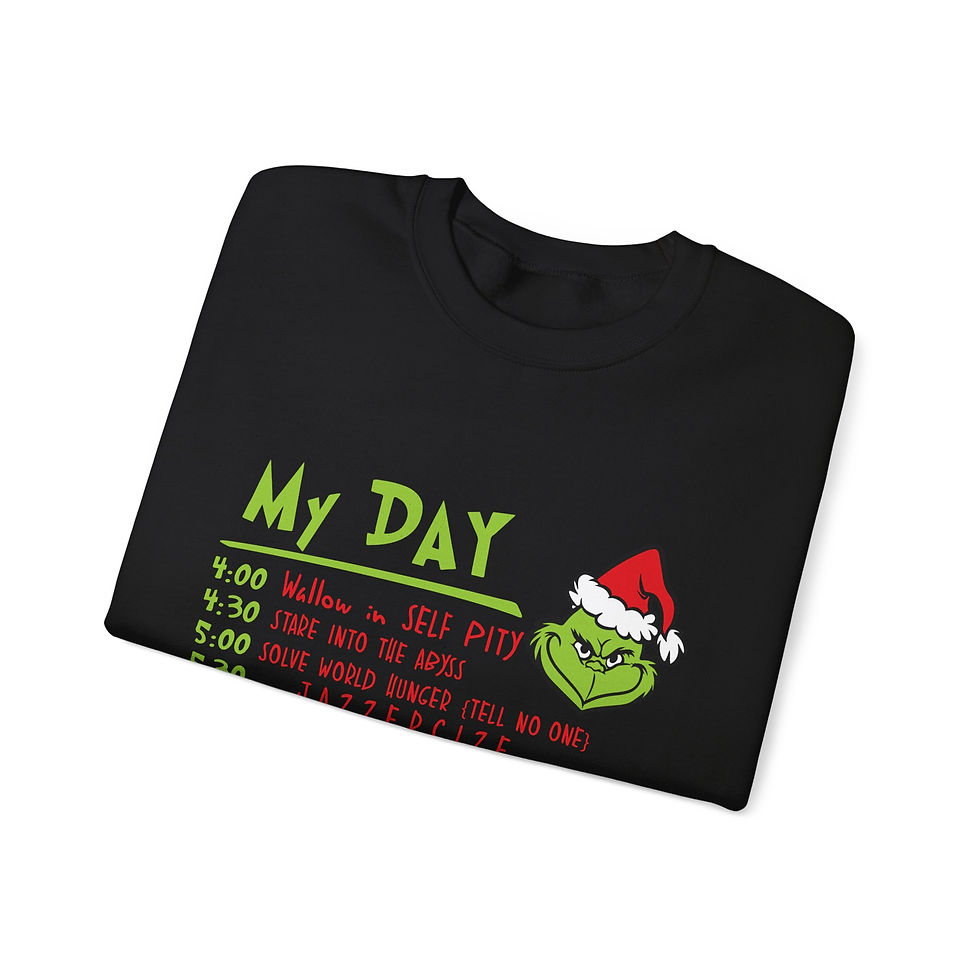 Thumbnail: Crewneck Sweatshirt Grinchs Day Holiday Design