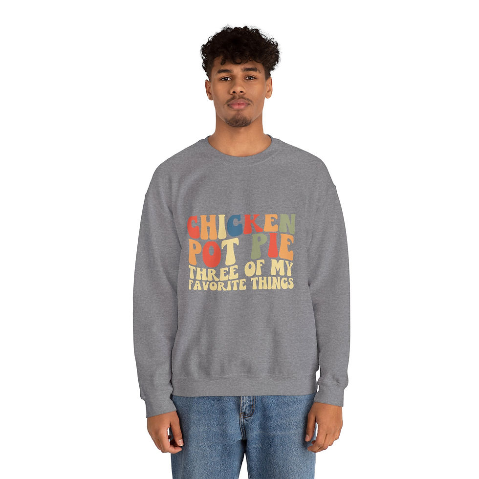 Thumbnail: Retro 'Chicken Pot Pie of Love' Crewneck Sweatshirt