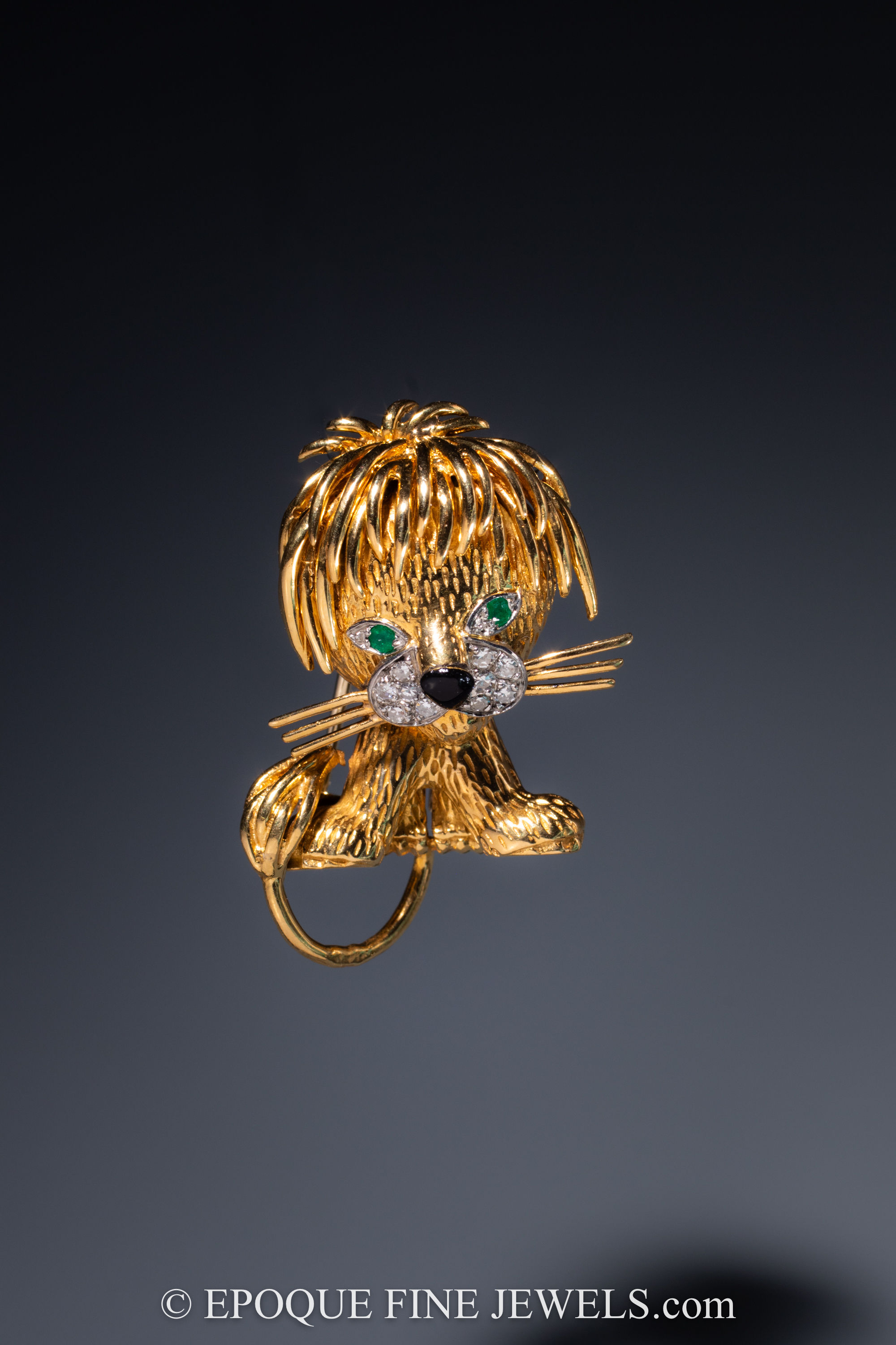 An amusing ‘lion ebouriffé’ brooch by Van Cleef & Arpels