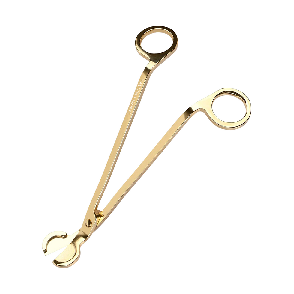 Thumbnail: Deluxe Gold 3pc Candle Care Set (Wick Trimmer, Snuffer, Dipper)