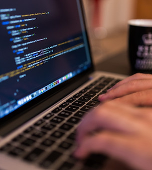 Coding On Laptop