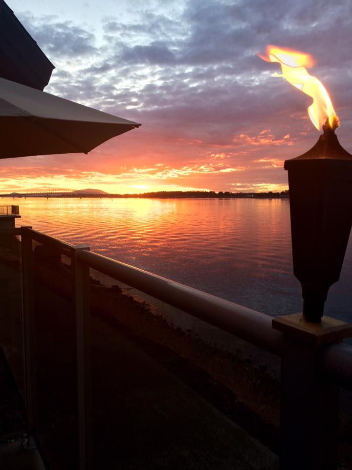 river from patio