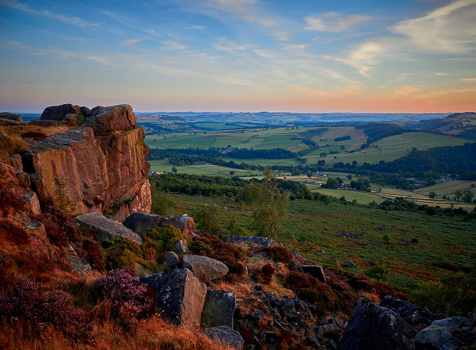 1st (Print) - Late Evening Over Derbyshire by Steve Hook