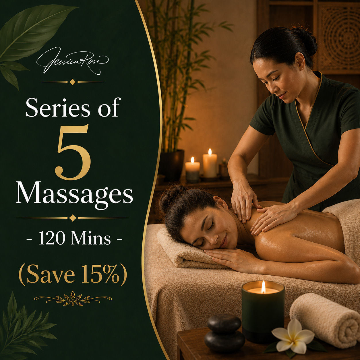 Series of 5 Massages - 120 Mins (Save 15%)
