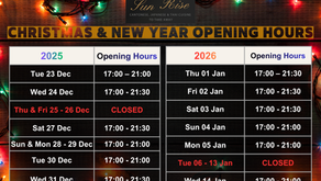 Christmas & New Year Opening Hours 2025 - 2026