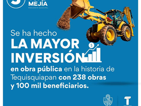 La mayor inversión en obra pública, 5to. Informe de Gobierno.