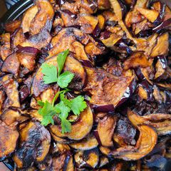 Fried eggplant