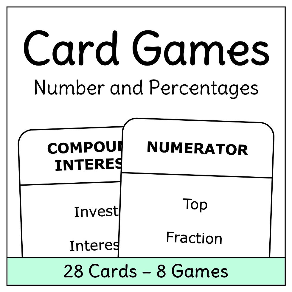 Number Math Card Games