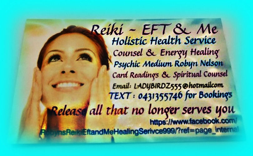 REIKI  EFT [Emotional Freedom Therapy] & Me - Book a Session today and Free Yourself 