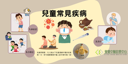 中醫治療兒童常見疾病：濕疹、多動症與鼻敏感 —— 兒童節特別優惠