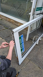 Repairing a white door