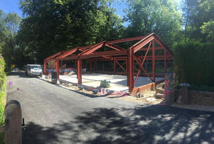 red steel structure