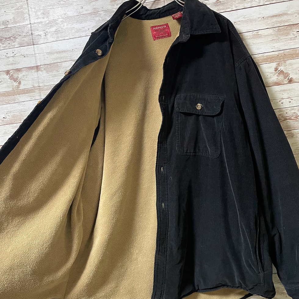 サムネイル： 90s ARROW Corduroy × fleece boa shirt JKT