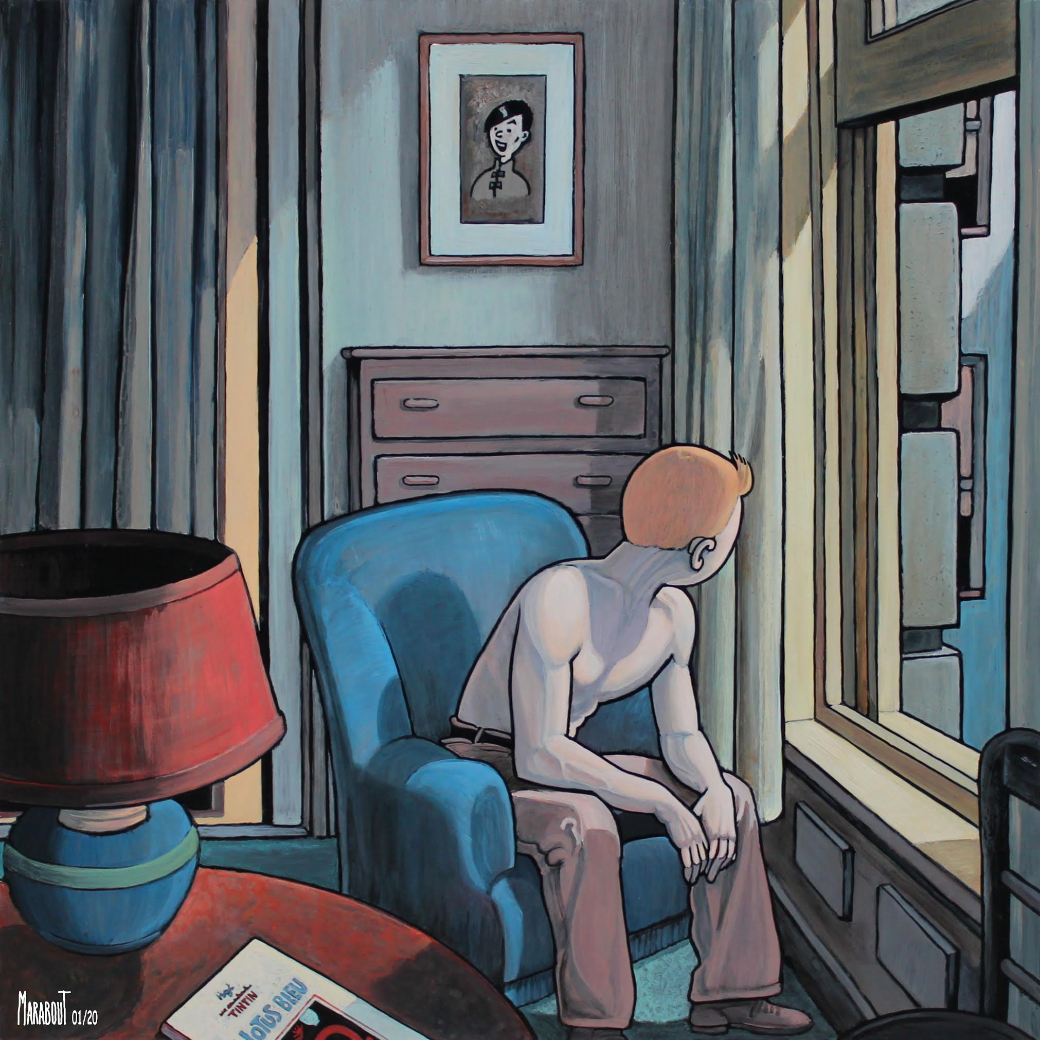 TA. le fauteuil bleu