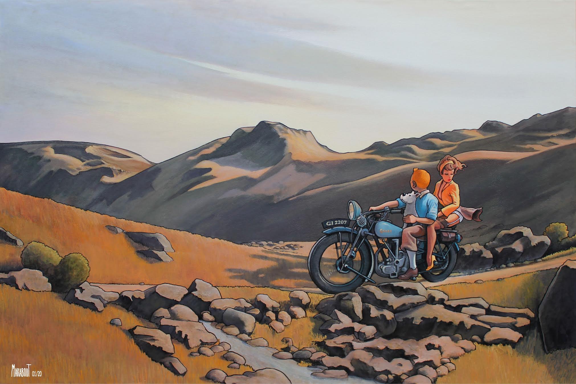TA. En motocyclette dans le Vermont