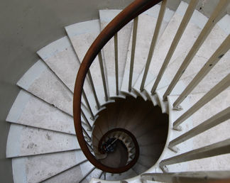 Stone spiral staircase