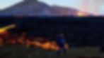Iceland volcano hiking trail