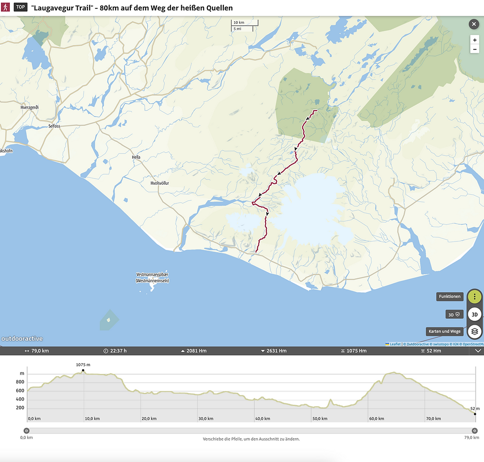 laugavegur trail map