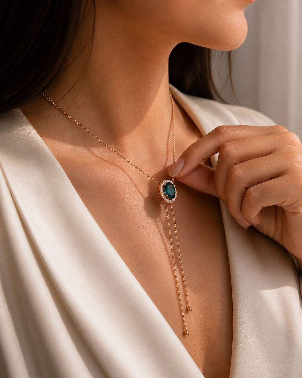 Thumbnail: ADJUSTABLE DEEP OCEANIC NECKLACE