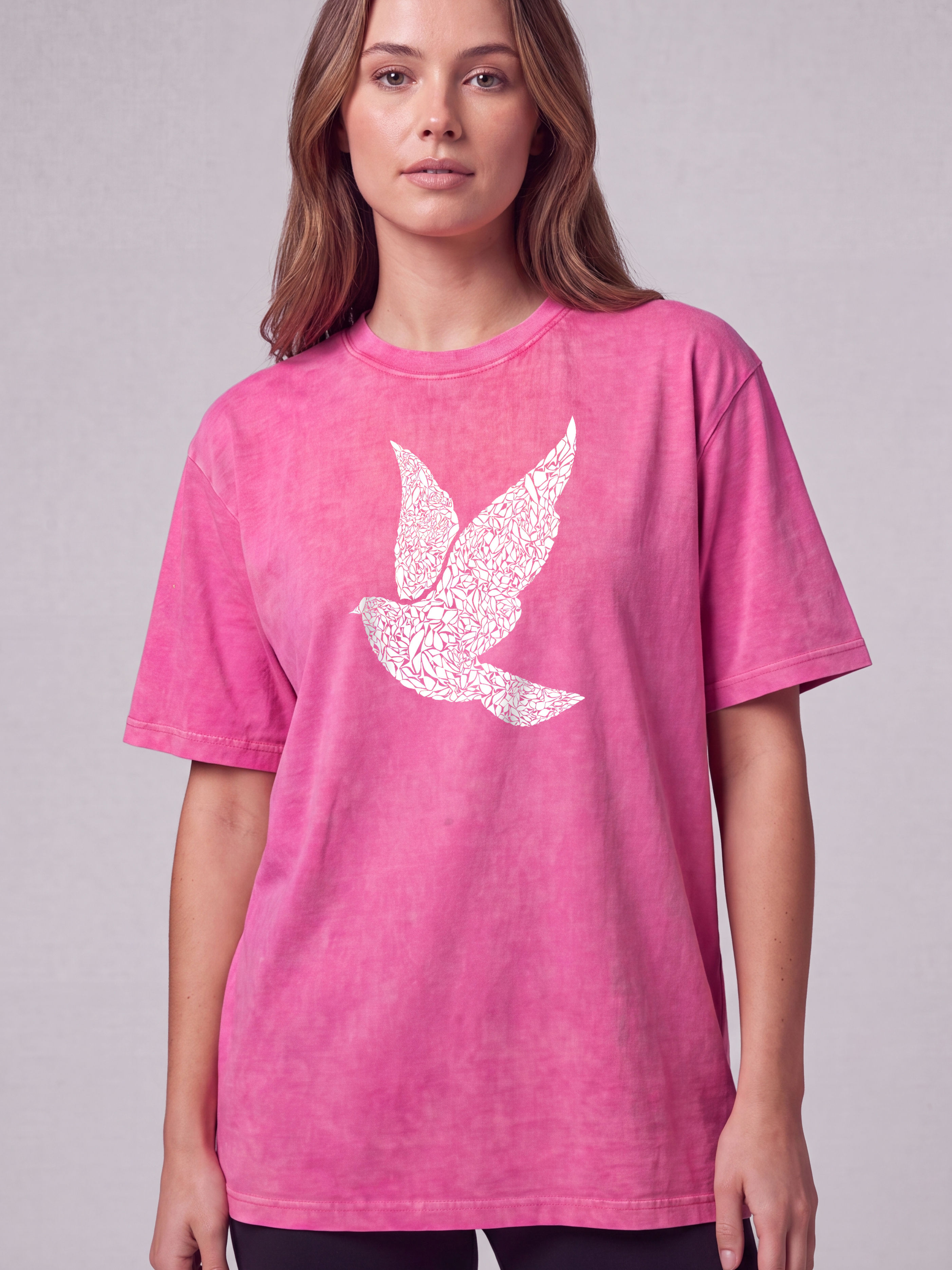 WHITE BIRD ON THE FRONT