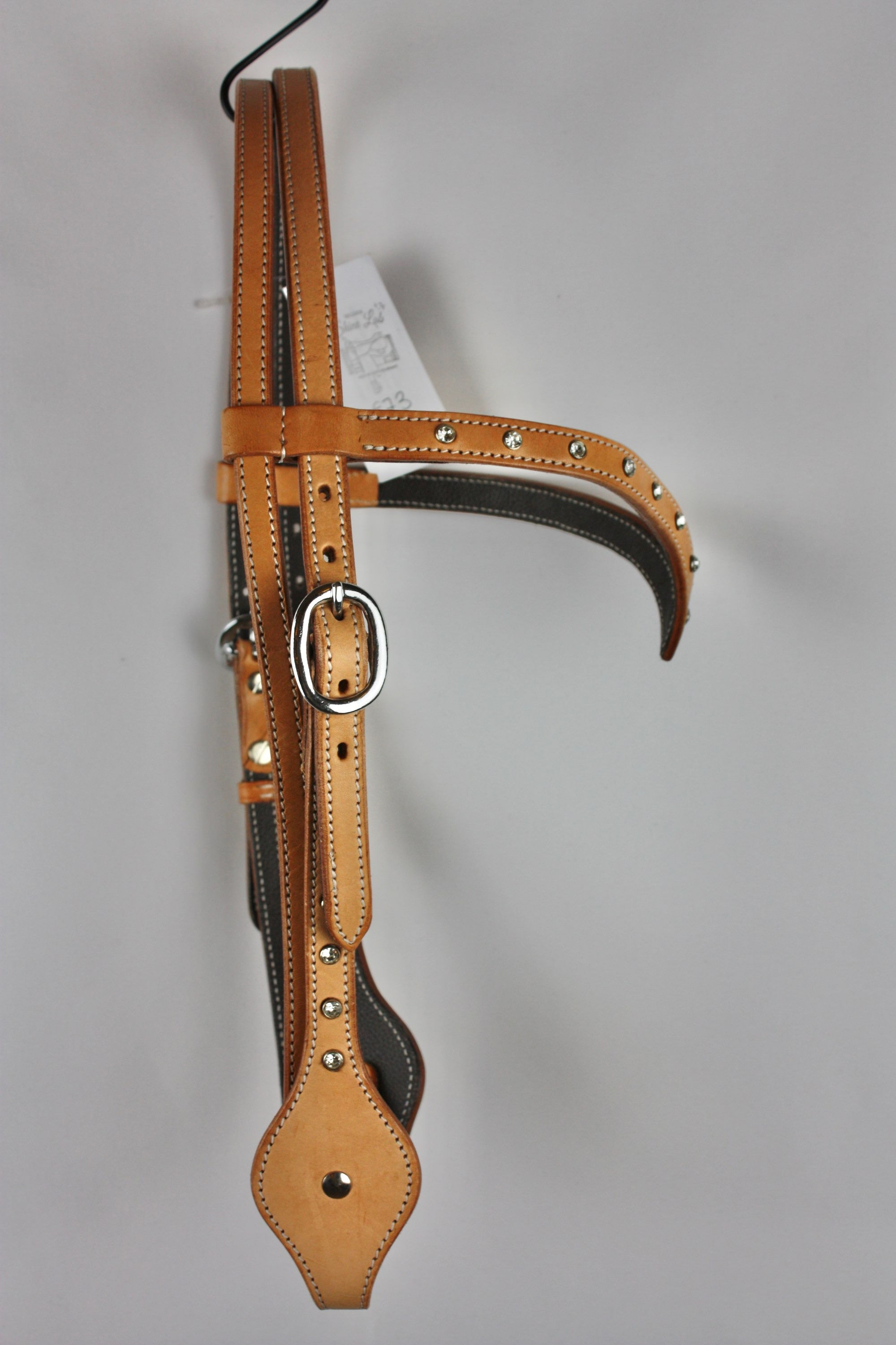 Silver glitter headstall