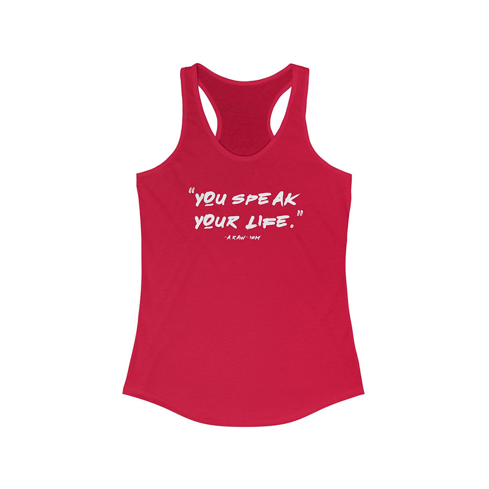 Thumbnail: You Speak Your Life, A Raw-ism - Tank